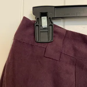 EUC Vintage Birch Hill‎ women’s dark purple faux suede casual pants size 10 thumbnail 6