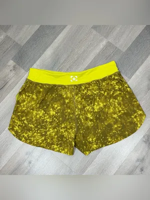 Lululemon SeaWheeze Find Your Pace Lined High Rise Running Shorts‎ Yellow 10 thumbnail 8