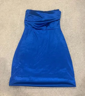 Windsor Strapless Electric Blue Cocktail Dress thumbnail 1