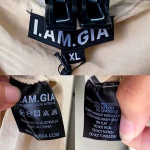 I.AM.GIA Dress Amina Cutout Adjustable Ruching Sheer Velvet Tan‎ Burn Out XL NWT thumbnail 3