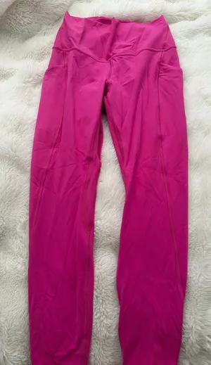 Lululemon Sonic Pink Leggings 25" High-Rise  thumbnail 1