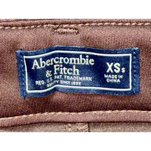Abercrombie & Fitch Brown Vegan Leather High Rise Paperbag Pants Size XS Short thumbnail 3