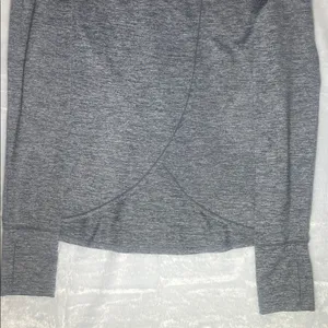 Athleta Heather Gray Crew Neck Top thumbnail 7