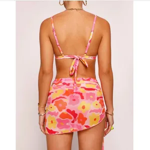 Tiger Mist Pink Floral Bikini Set thumbnail 5