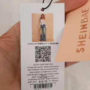 SHEIN BAE Top Womens M Ruffled One-Shoulder White Long Sleeve Sexy Sweet NEW thumbnail 3