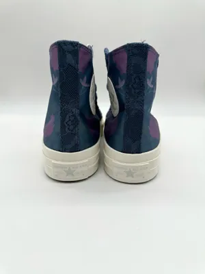 Converse Chuck 70 Hi Floral Satin Slacker Blue Men 5 Women 7 NWOB A17487C thumbnail 6