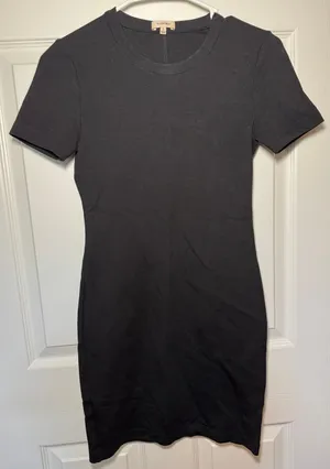 Aritzia Homecoming Little Black Dress Bodycon Size 2 Mini thumbnail 2