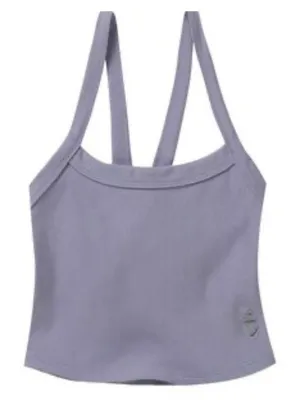 NWT FREE PEOPLE | FP Movement‎ All Clear Rib Crop Camisole Platinum Sz M thumbnail 5