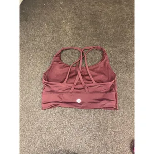 Lululemon burgendy sports bra thumbnail 3