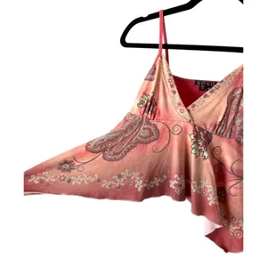 XOXO Vintage Y2K Pink Floral Babydoll Blouse Size Small thumbnail 3