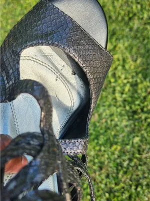 Tahari Metallic Pewter Open-Toe Strappy Heels thumbnail 5