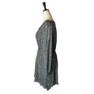 Maeve Anthropologie Black And White Leopard Print Carolyn Mini‎ Dress Size S thumbnail 9