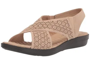 NWT Easy Street Claudia Slingback Sandals Comfort Wave CLAUD Sand Brown 11M thumbnail 1
