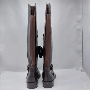 INC Fadora Brown Leather Riding Boots Womens 6M Knee High Zip Equestrian Western thumbnail 8