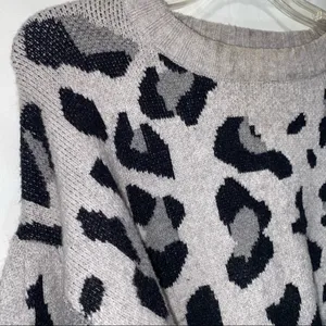 Umgee Entro Leopard Sweater Women’s Medium thumbnail 2