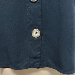 ASOS Black Button-Up V Neck Short Sleeve Women's Top size 4 thumbnail 5