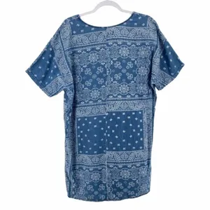 Cortefiel Denim Paisley‎ Bandana Print Dress thumbnail 2