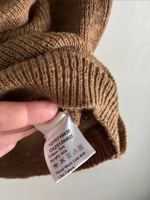 Commense S Brown Layered Wrap Knit Top Halter Tie Short Sleeve Y2K thumbnail 4