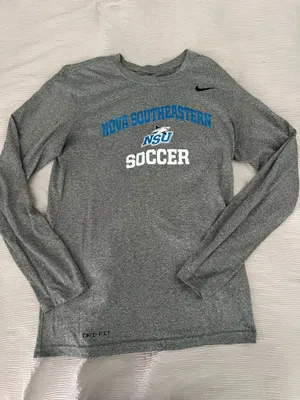 Nova southeastern soccer long sleeve thumbnail 1