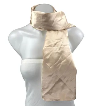 Princess Polly Women's Gold Yellow Silky Satin Shawl Wrap Neck Scarf One Size thumbnail 1