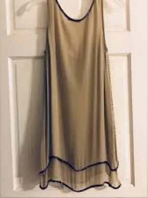 Gold Hawk Metallic Bronze Embellished Beaded Gatsby Blouse Sz S NWT Retail $254 thumbnail 7