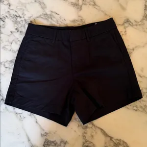 NWOT Quince Black Organic Cotton Stretch Chino Shorts sz 2 Women's 4" Inseam thumbnail 5