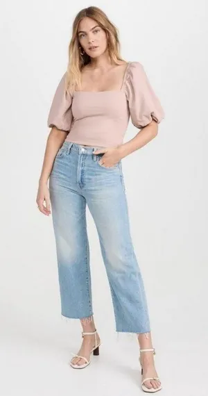 💕MOTHER SUPERIOR💕 The Rambler Zip Ankle Fray Jeans ~ I'm With the Band 29 NWT thumbnail 8