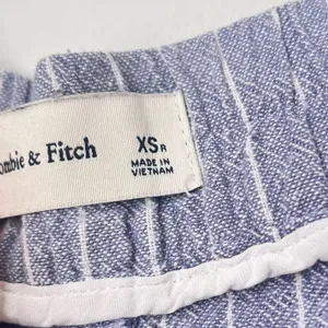 Abercrombie & Fitch Blue White Striped Linen Pants Size XS thumbnail 7