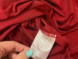 WHITE FOX BOUTIQUE Guest Of Honour Mini Ruched Dress in Red thumbnail 6