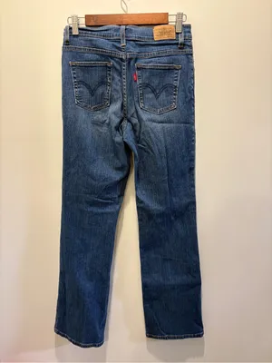 Vintage Y2K Levi’s 512 Jeans Size 6 Bootcut Mid Rise Dark Wash 2000s Denim thumbnail 7