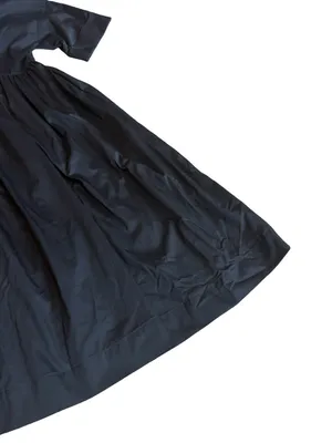Kate Spade Black Cotton Midi Dress Sleeve Full Shirt Button Down Medium Women's thumbnail 4