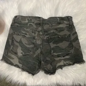 See Thru Soul High Rise Boyfriend Shorts Camo 25 thumbnail 4