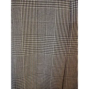 Zara Houndstooth Long Sleeve Ruffle Hem Mini Dress Black White Size XS (6486) thumbnail 7