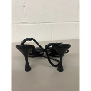 New Sz 9 Jeffrey Campbell black strappy rhinestone sandels heels jewel wedding thumbnail 3