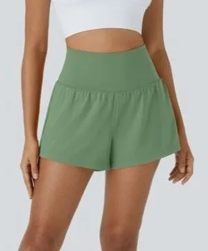 Halara SoftlyZero Airy High Waist Yoga Shorts Kashmir Size Large thumbnail 1