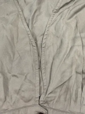 Quince 100% Lyocell Vintage Wash Tencel Button Front Dress in Olive NWOT thumbnail 6