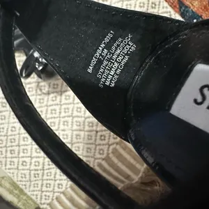 Steve Madden Black and Gold Strappy Heels thumbnail 8