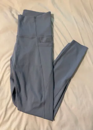 Danskin High-Waist Leggings in Dusty Blue thumbnail 1