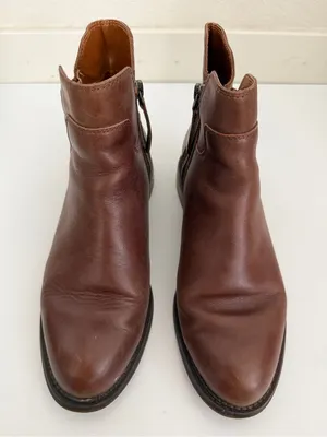Franco Sarto Zip Up Booties Ankle Boots Womens 7.5 thumbnail 2