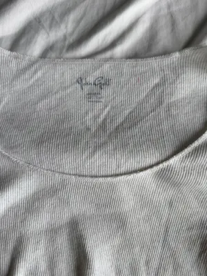 cream long sleeve scoop neck ribbed brandy top thumbnail 3
