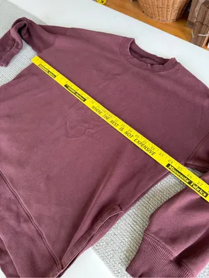Aerie Rosewood Oversized Baggy Crewneck Sweatshirt Size Small thumbnail 7