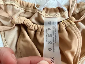 Musera Bikini Bottom Size XS Tan Tie Side Gold Hardware thumbnail 2