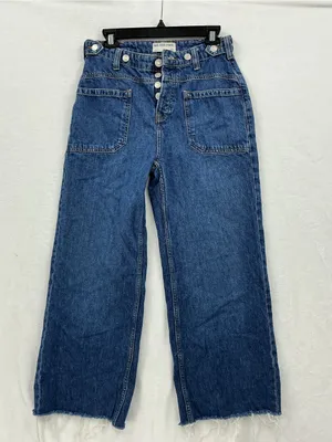We The Free High-Rise Wide-Leg Jeans — Blue 981 thumbnail 2