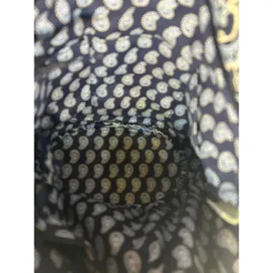 Vera Bradley Blue Bayou Paisley Quilted Cotton Shoulder‎ Bag Tote Navy Blue thumbnail 7