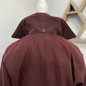 London Fog Mocha Brown Zip Up Jacket Y2k Dark Academia Grunge Winter Fall thumbnail 4