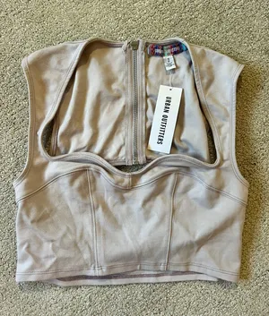 Lilac Sweetheart Crop Top thumbnail 1