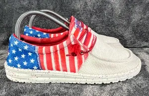 Hey Dude Wendy Sox Patriotic Americana July 4th US Flag Red/White/Blue Sz W9 thumbnail 3