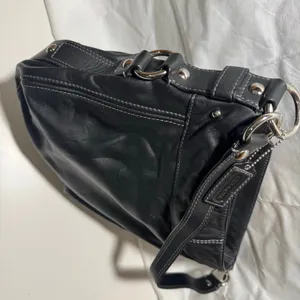 Coach Bag Black 'Zoe' E1032-F14706 Patent Leather Purse Hobo Shoulder Bag thumbnail 3