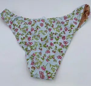 NWT J. Crew Floral Curved Waist Cheeky Bikini Swim Bathing Suit Bottom Small thumbnail 5
