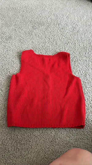 Lauren Conrad Red Sweater Vest thumbnail 3